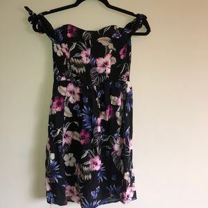 Multicolored off the shoulder dress